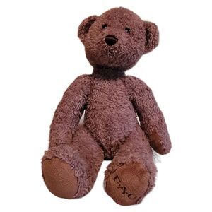 FAO Toys R Us Tan Teddy Bear Plush Stuffed Animal Lovey 16"Button Toys R Us Brow